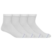 Dr. Scholl's Men's Diabetes & Circulatory Ankle Socks 4-Pack, Non-binding, Cushioned Comfort