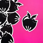 Bat Cat Vinyl Sticker
