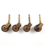 Antique Brass Casters - Set of 4