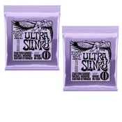 2 PACK Ernie Ball 2227 Ultra Slinky 10-48 Nickel Wound Electric Strings