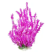 AQUATOP 16" Pink/White Bacopa-like Plastic Plant w/ Weighted Base for Aquariums, PD-BH24