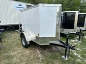 Douglas Trailers 4×6 SA Trailer – White, Rear Swing Door