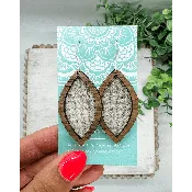 Fleece & Fancy Earrings Wrapped in Fog Plaid