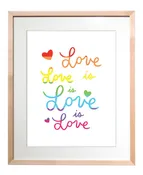 11x14 Love is Love is Love Art Print