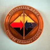 Australian Army Combat Training Centre Challenge Coin nice loc1