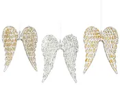Angelic Wing Glass Ornament