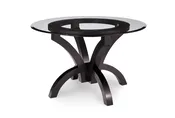 Andromeda Single Pedestal Round Glass Table