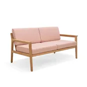 Agate Rope & Teak  Solid Wood 2.5 Seater Sofa