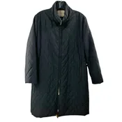 Burberry Black Diamond Quilted Long Coat