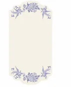 Blue Asiatic Table Cards