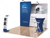 10FT CUSTOM TENSION FABRIC DISPLAY WITH SLOPE