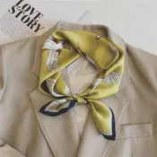 21" Japanese Crane Scarf / Gold