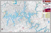 Center Hill Lake Waterproof Map #1700