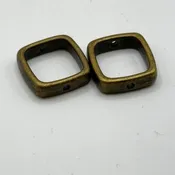 Bead Frame Square - Brass (2pc)