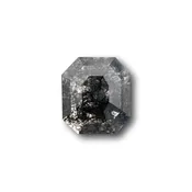 0.90ct | Salt & Pepper Emerald Shape Step Cut Diamond