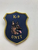 K-9 Unit German Shepherd Head Patch | Right Facing #1