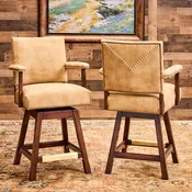 Arapahoe Leather Bar Stool