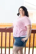 Ally Non-Distressed Denim Shorts (8028)