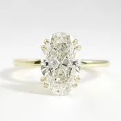 Michael Alan Jewelers-Double Prong Minimalist Frame Solitaire (Oval)