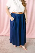 A-Line Midi Skirt