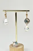 4 in 1 Convertible Tourmaline and Pearl Earrings — The Jeweler's Workbench