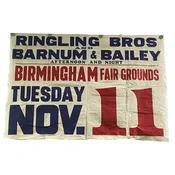 1950’s Ringling Bros & Barnum Bailey Circus Banner