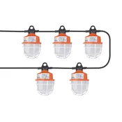 100W LED Temporary Work Light - Construction String Light - 50ft