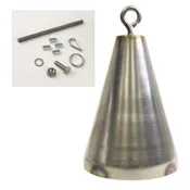 B3 - Weighted 4” Stainless Steel Inverted Cone Bob