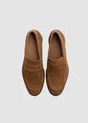 BEECROFT&BULL NAPLES SUEDE LOAFER IN BOURBON