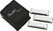 Blues Deluxe Harmonicas - 3 Pack with Case