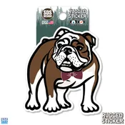 3.5" Bow Tie Bulldog Sticker