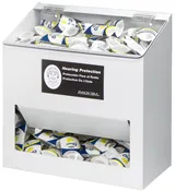 300-Pair Foam Ear Plug Dispenser with lid, WHITE HEAVY-DUTY PLASTIC