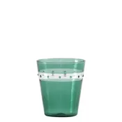 A. Pallini Glass Tumbler in Green