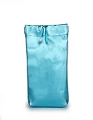 Cielle Eyeglass Pop Frame Pouch Crinkle Mirror Turquoise