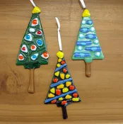Drop in Fused Glass Holiday Tree Ornament (Adults, teens and kids ages 8+) Nov. 21