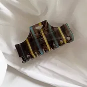Claw Clip - Stripe/Heart