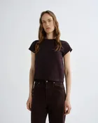 Adine Shrunken Tee- Eggplant