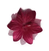 Burgundy Star Silk Flowers for Invitations