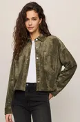 ALL DAY CROPPED SUEDE JACKET ~ MONSTERA
