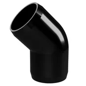 1-1/2 in. 45 Degree PVC Elbow Fitting, Furniture Grade - Black