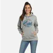 Ariat Women's R.E.A.L. Heather Grey, Graphic Logo Hoodie