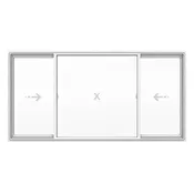 2200 Series Vinyl Window – 3 Lite Casement