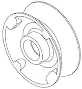 6" BLOCK S/S ROLLER (SHEAVE)