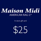 $25 In store Gift Card