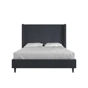 DHP Eveline Upholstered Wingback Bed
