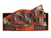 100% Silk | Self Bow Tie and Hanky Set | Red