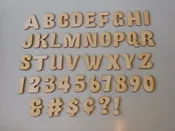 1 Inch Fatty Font Layout Letter & Number Set