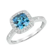 Adoration Ring London Blue Topaz