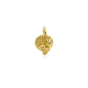 18K Yellow Gold Garden Bug Pendant
