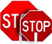 Aluminum STOP/SLOW Paddle | Heavy-Duty Traffic Control